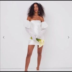 For Love and Lemons Hazel Mini Dress With detachable sleeves. New with tags. M.